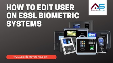 How to Edit a User in eSSL Biometric Attendance Systems