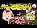 【ハゲ予防】悲報！人はなぜハゲるのか？40代50代が気を付けたい5つのハゲるサインとは【うわさのゆっくり解説】