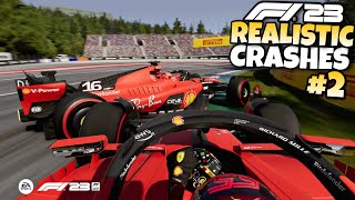 F1 23 REALISTIC CRASHES #2