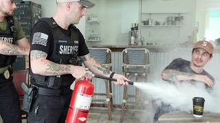 I ATTACKED THEM WITH A FIRE EXTINGUISHER