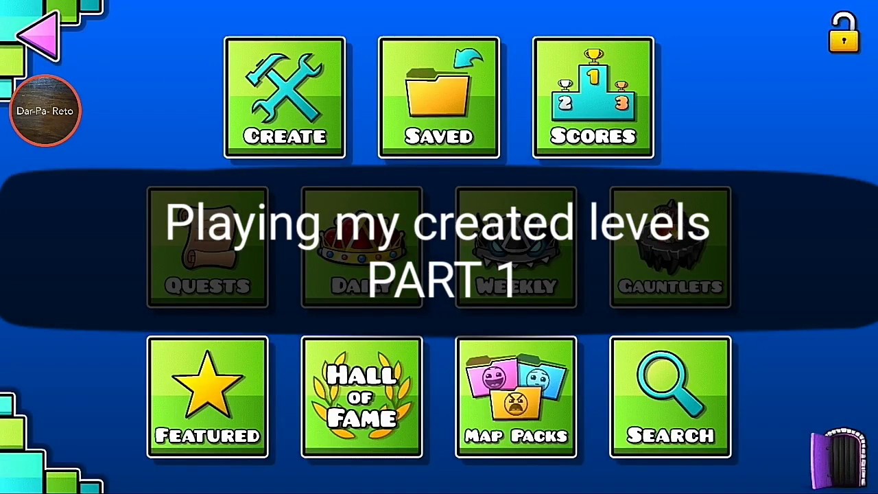 Playing My Created levels PART 1 Geometry Dash - YouTube