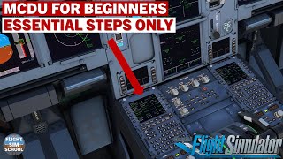 FlyByWire A320 MCDU + SimBrief Basics | MSFS Tutorial