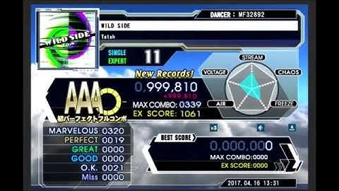 [DDR A] - WILD SIDE Expert PFC AAA#50 999,810