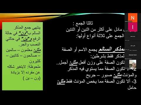 الإفراد والتثنية والجمع الجزء الاول أستاذة ندى محمود