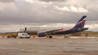 Aeroflot Airbus A320 takeoff from Strigino International Airport (Nizhny Novgorod (GOJ))