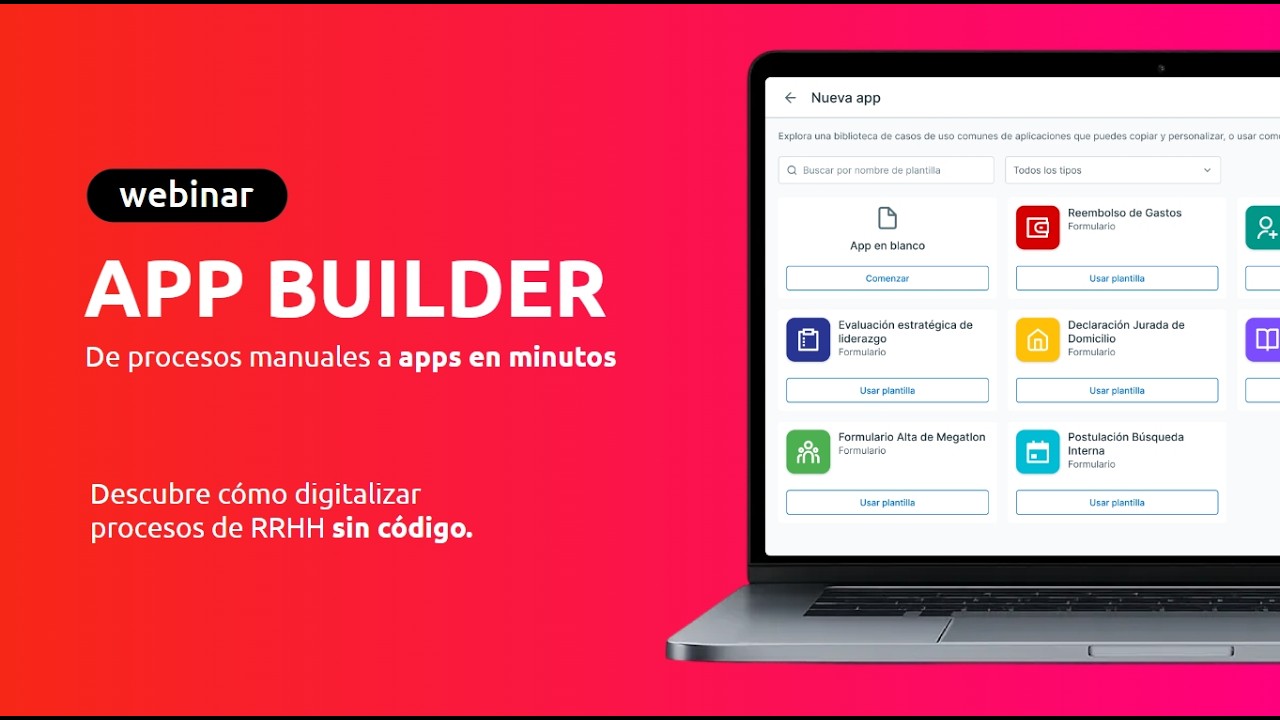 App Builder en vivo: de procesos manuales a apps en minutos - YouTube