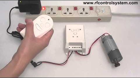 DC Motor Remote Control Transmitter & Receiver Time Delay