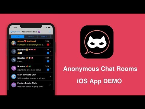 AntiLand™ - Anonymous Chat Rooms iOS App Demo