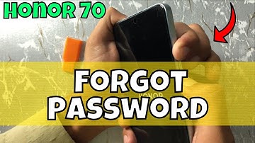 How to reset - Forgot Password honor 70 / Factory Reset