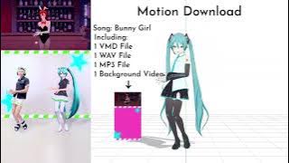 Download lagu MMD Motion Download AKASAKI バニーガール