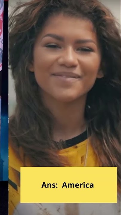 Which country is represented by Zendaya - YouTube