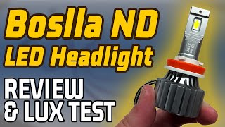 Boslla ND LED Headlight Upgrade Review and Lux Test - Better Version of the NP