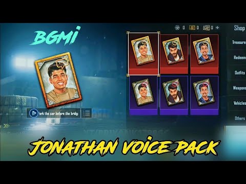 Jonathan special Hindi voice pack ! mythic voice pack surprise bgmi ...