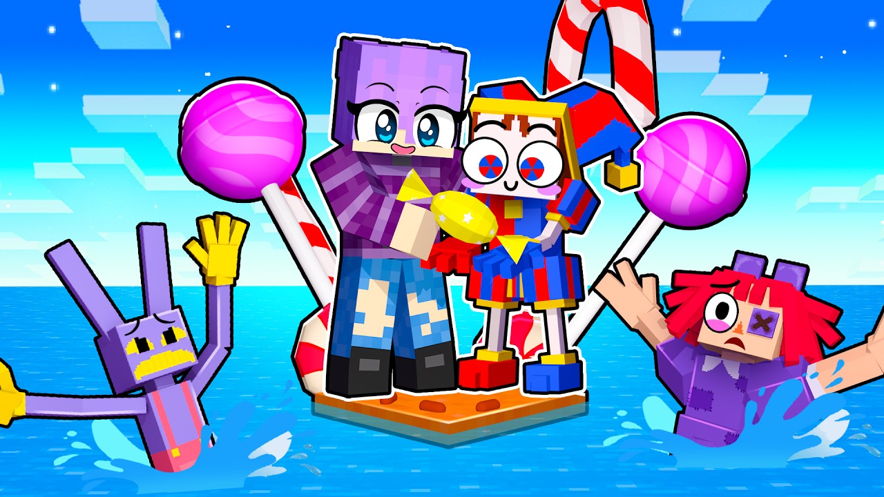 Candy Raft Craft LOCKED on CANDY KINGDOM RAFT in Minecraft - YouTube