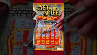 SET FOR LIFE WIN UP TO 5,000 A WEEK FOR LIFE NEW YORK LOTTERY SCRATCH OFF TICKET!