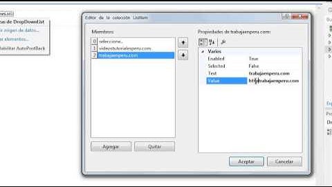 utilizando DropDownList en asp.net para cargar paginas web