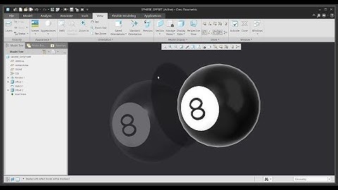Creo Tutorial: How to emboss text on a sphere