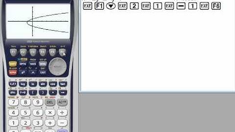 graphing a conic section  with casio