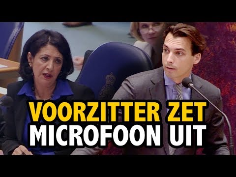 Kamervoorzitter zet MICROFOON Baudet UIT