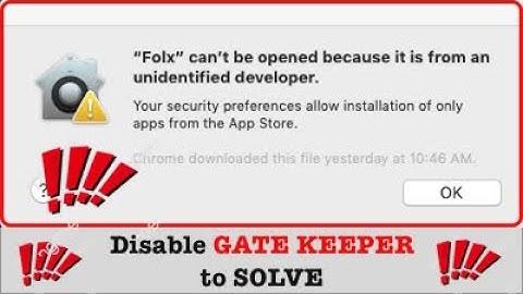 How To Disable Gatekeeper On Mac OS | Allow All Apps To Install