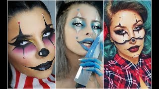 ARLEQUÍN MALVADA | CREEPY HARLEQUIN 🃏TOP INCREÍBLES MAQUILLAJES 🃏🃏 Best Halloween Makeup