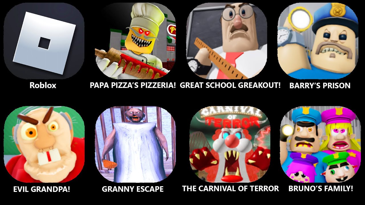 EPIC SCHOOL ESCAPE, TRASH MONSTER, EPIC SCHOOL ESCAPE, EVIL GRANDPA, DHUUR,BOBBY, ROBLOX OBBY