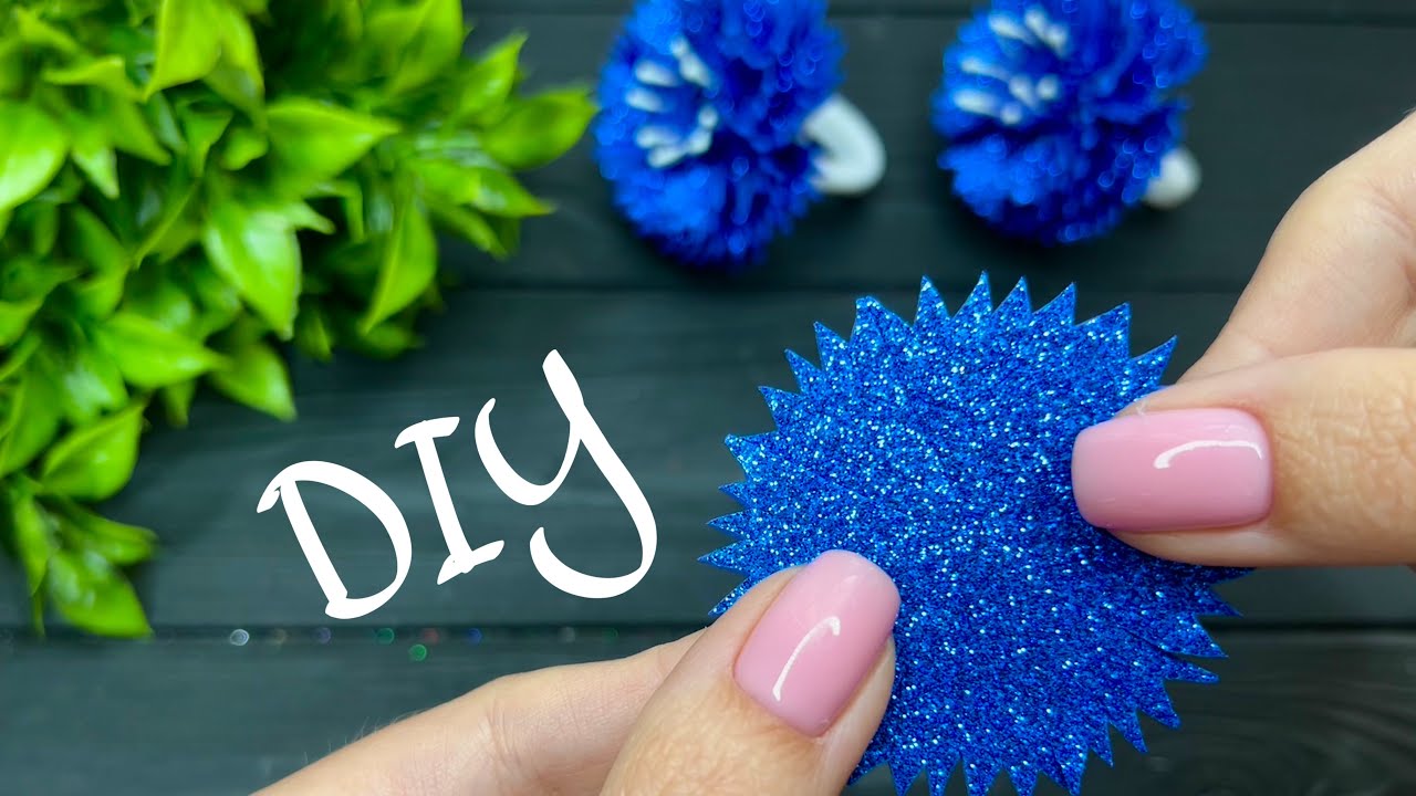 Василёк из фоамирана Цветы из фоамирана Своими руками DIY