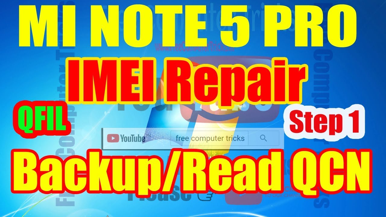 Redmi Note Pro How To Backup Qcn File Using Qfil Imei Repair Step
