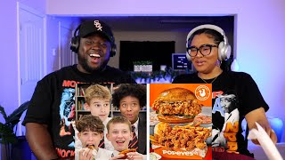 Kidd and Cee Reacts British Highschoolers try Popeyes for the First Time!