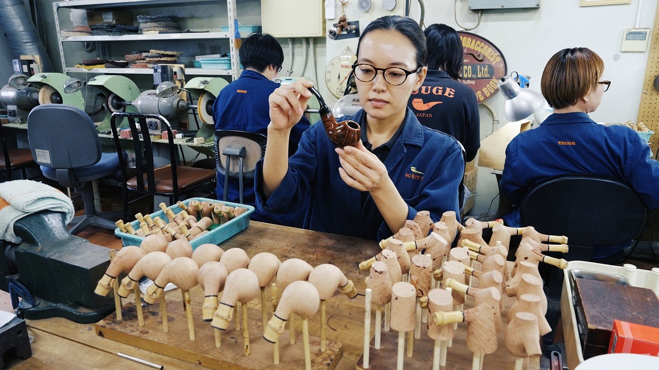 Всемирно известное мастерство молодой художницы! Полный процесс изготовления трубки ручной работы.