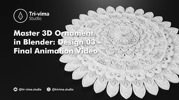 Master 3D Ornament in Blender: Design 03 | Final Animation Video | #Blender3D #Ornament #Design