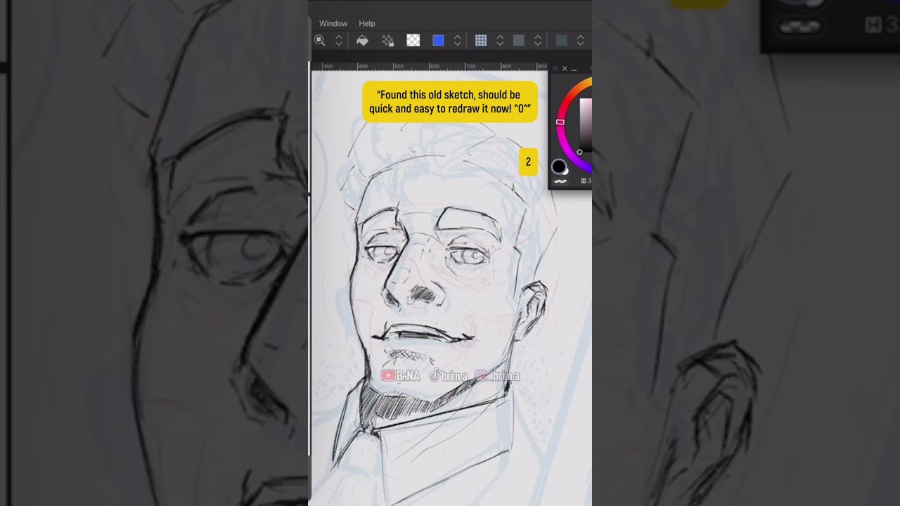 When the drawing was supposed to be easy… #clipstudiopaint #digitalart #characterdesign