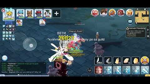 Ragnarok M Agi Rune Knight Pythias EP5 Dark Illusion Self Buffs Damage Test