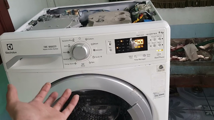 Cách kiểm tra mã lỗi máy giặt electrolux