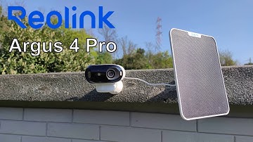 REOLINK Argus 4 Pro 4K UHD 180° View Surveillance Camera - Unboxing and Test