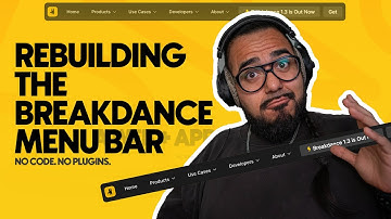 Rebuilding the Breakdance Menu Bar. No Code. No Mess.