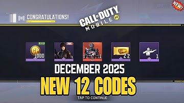 *NEW* CALL OF DUTY MOBILE CP 12 REDEEM CODES 2025 DECEMBER | COD MOBILE NEW CP REDEEM CODE 2025