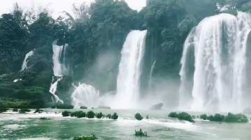 Thác Bản giốc Cao bằng , mùa nước đổ , đẹp mê hồn...