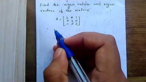 Eigen values ​​and Eigen vectors - Problem 2 (part 1) in malayalam