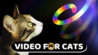 Cat Games - Mesmerizing Rainbow String. Videos For Cats | Cat Tv | 1 Hour.