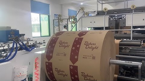 Big bag 260mm bottom Fully automatic Square bottom paper bag making machine with Flat handle A460