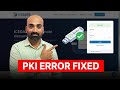 PKI Component Not Yet Initialized Error in ICEGATE | 100% Working Fix 2025 #icegate #pkicomponent