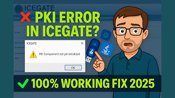 PKI Component Not Yet Initialized Error in ICEGATE | 100% Working Fix 2025 #icegate #pkicomponent