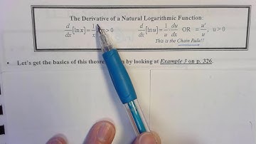 5.1: The Natural Logarithm Function and Differentiation
