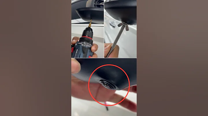 360-Degree Camera Installation Tool: Creative DIY Rod for Car Mirror with Hole Puncher