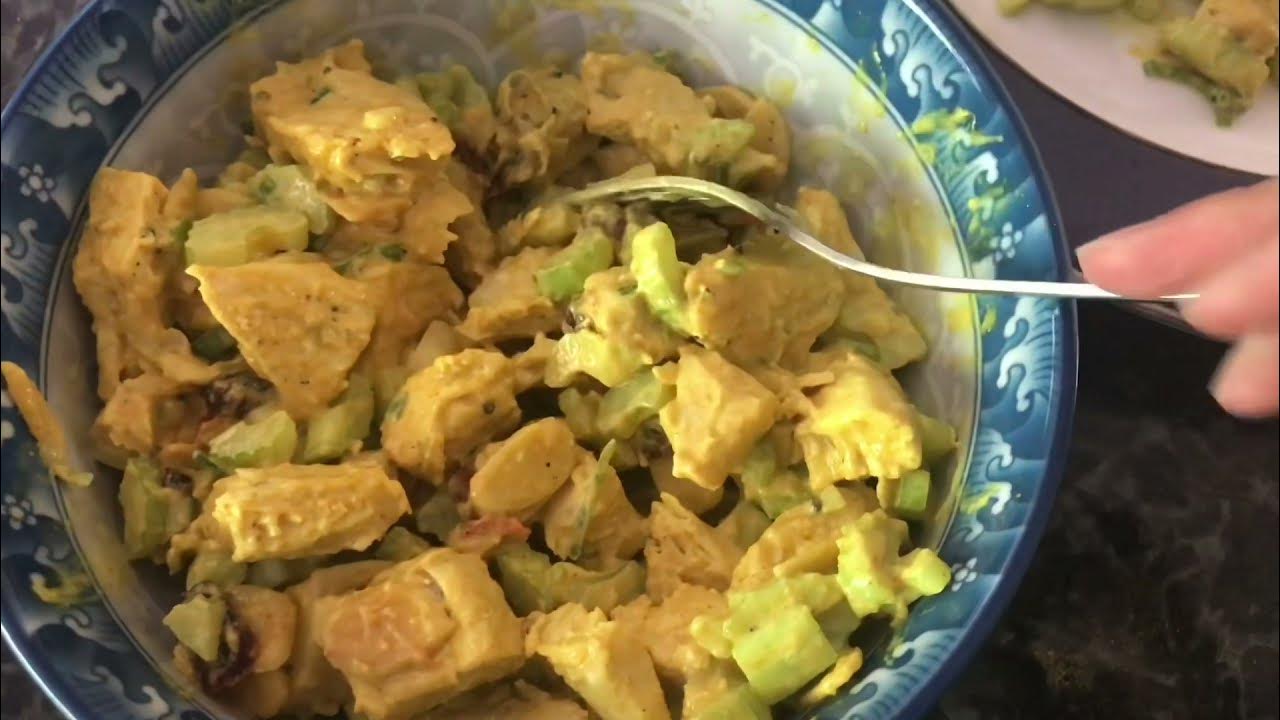 Curried Chicken Salad l Panning The Globe