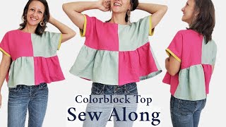 Sew the FREE Colorblock Mix   Match Top | Beginner-Friendly Pattern by Matchy Matchy