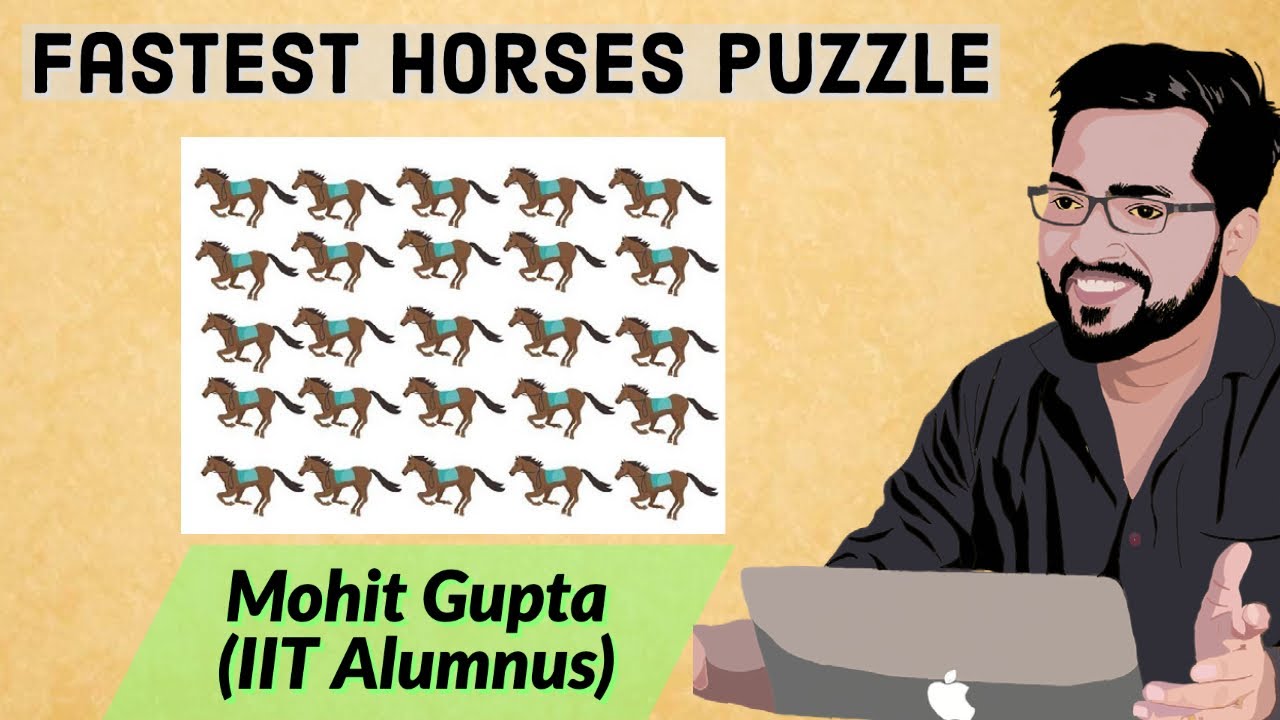 Find 3 Fastest out of 25 Horses || Interview Puzzles