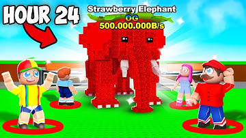 LAST ONE TO LEAVE The CIRCLE WINS the STRAWBERRY ELEPHANT in Steal a Brainrot!