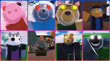 ALL  JUMPSCARES IN OLD ROBLOX PIGGY BOT TESTING BY AWESOMEBLOX28DEV.